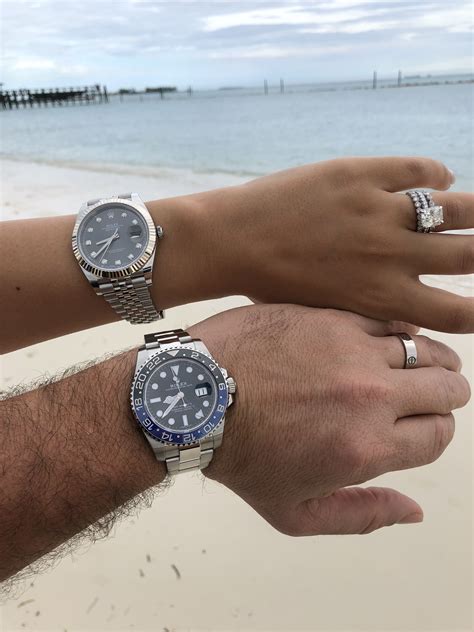 rolex his and her set|Rolex watches for couples.